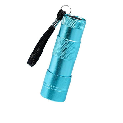 Lampa unghii UV 12 LED-uri, portabila, pentru uscare rapida, turcoaz